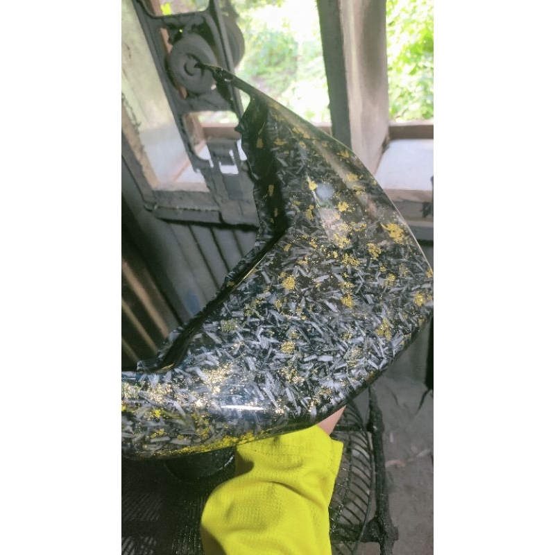 Ducktail Nmax New carbon forged mix gold efek