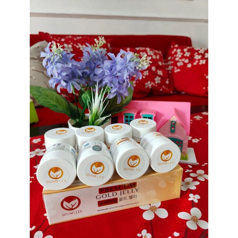 Gold jelly Seung lee kemasan kecil dan besar // skincare murah bpom