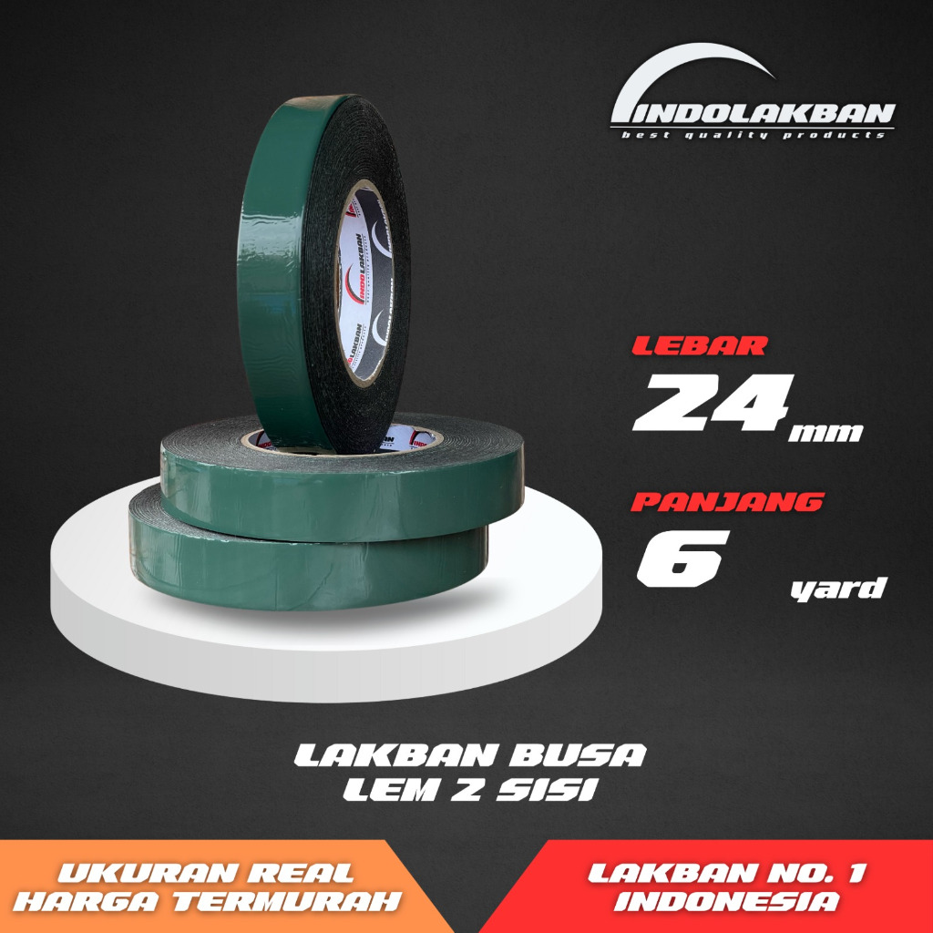 

( PER SLOP ) INDOLAKBAN DOUBLE TAPE FOAM 1 INCH 6 YARD - 5 M