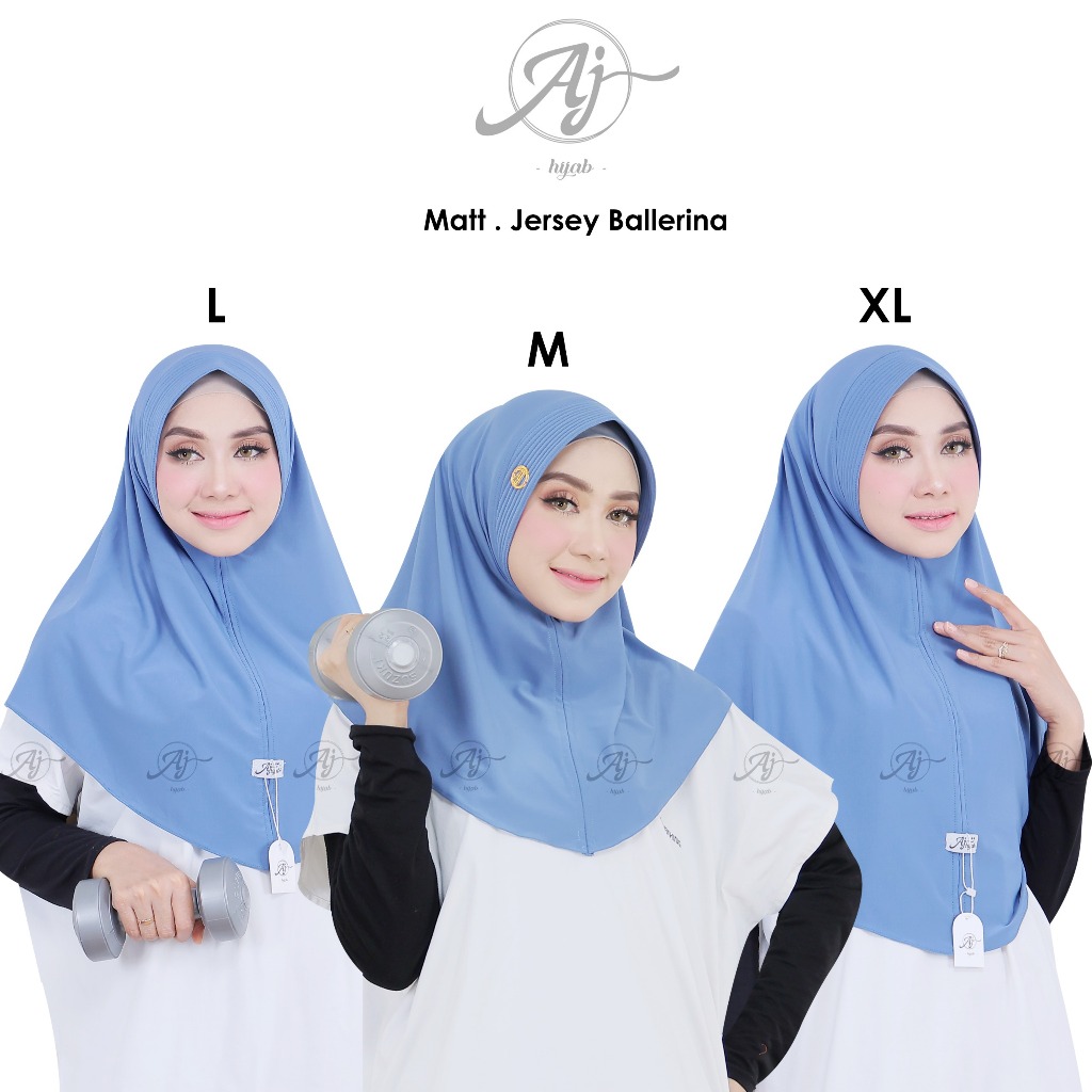 Jilbab Sport L Aj Hijab Jilbab Sport Jersey Super