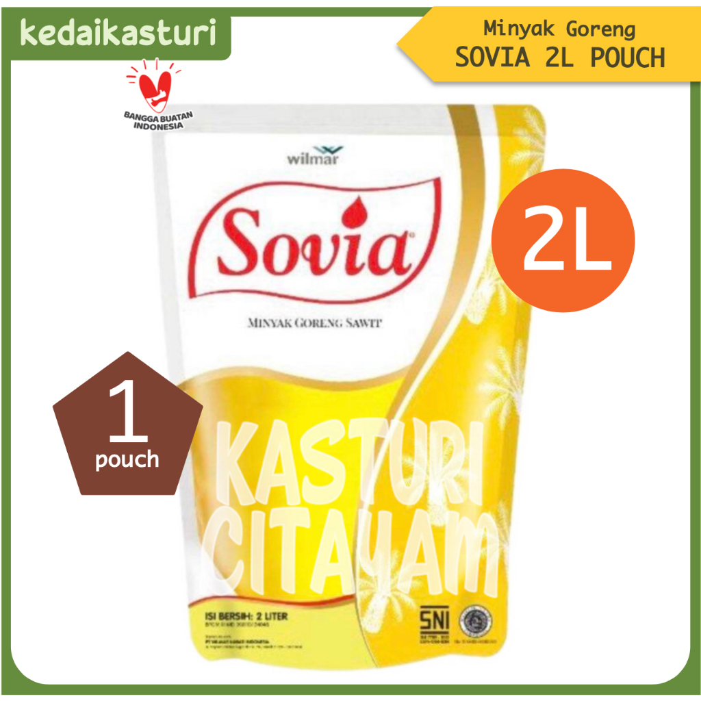 

Sovia 2 Liter Minyak Goreng [1 Pouch]