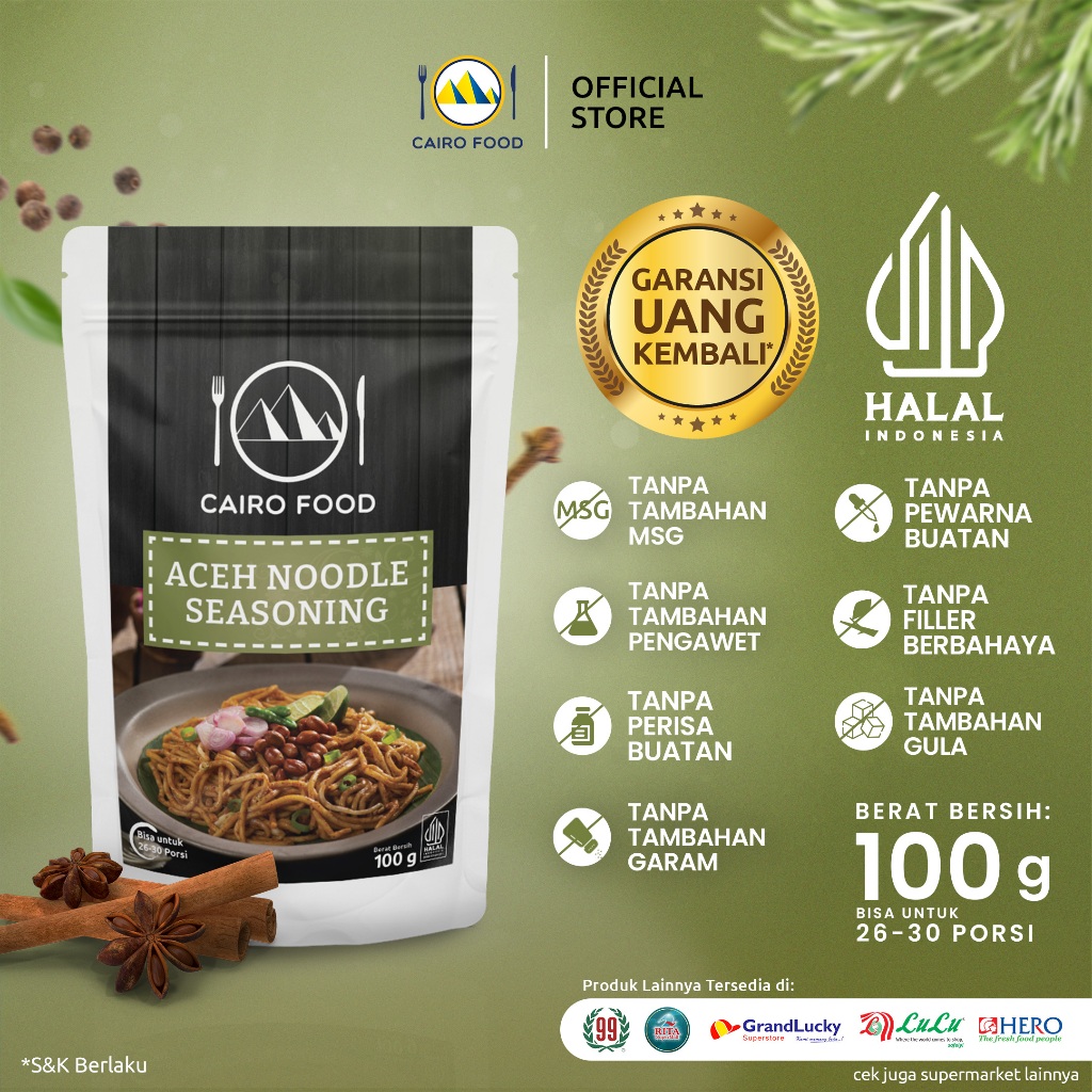 

Bumbu Mie Aceh Cairo Food - 100 Gram