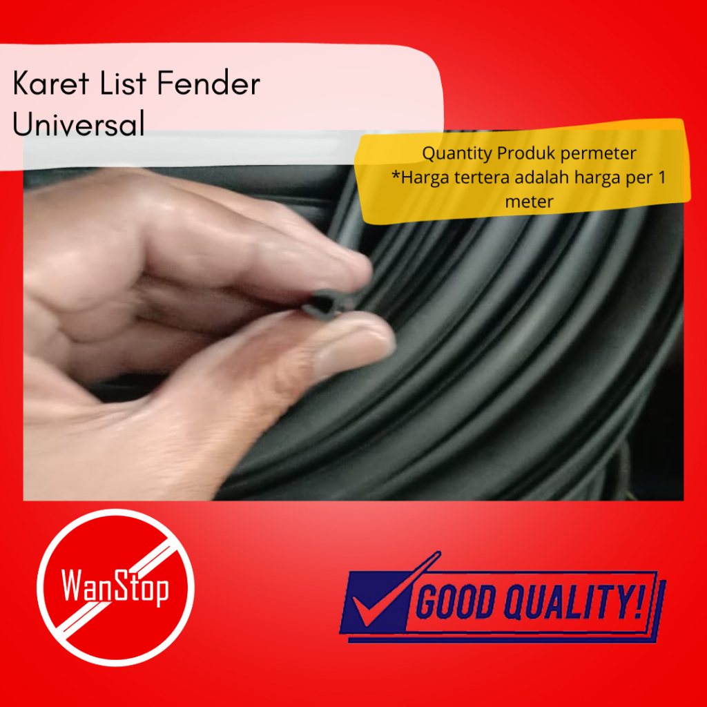 Karet List Fender Bodykit Bentuk T Universal