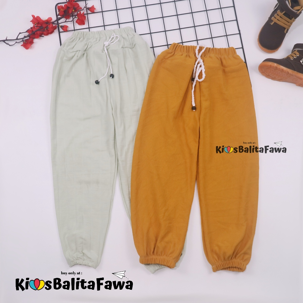 Jogger Molly Uk 5-6 Tahun / Pants Celana Anak Perempuan Laki Laki Jogger Panjang Polos Murah Import 