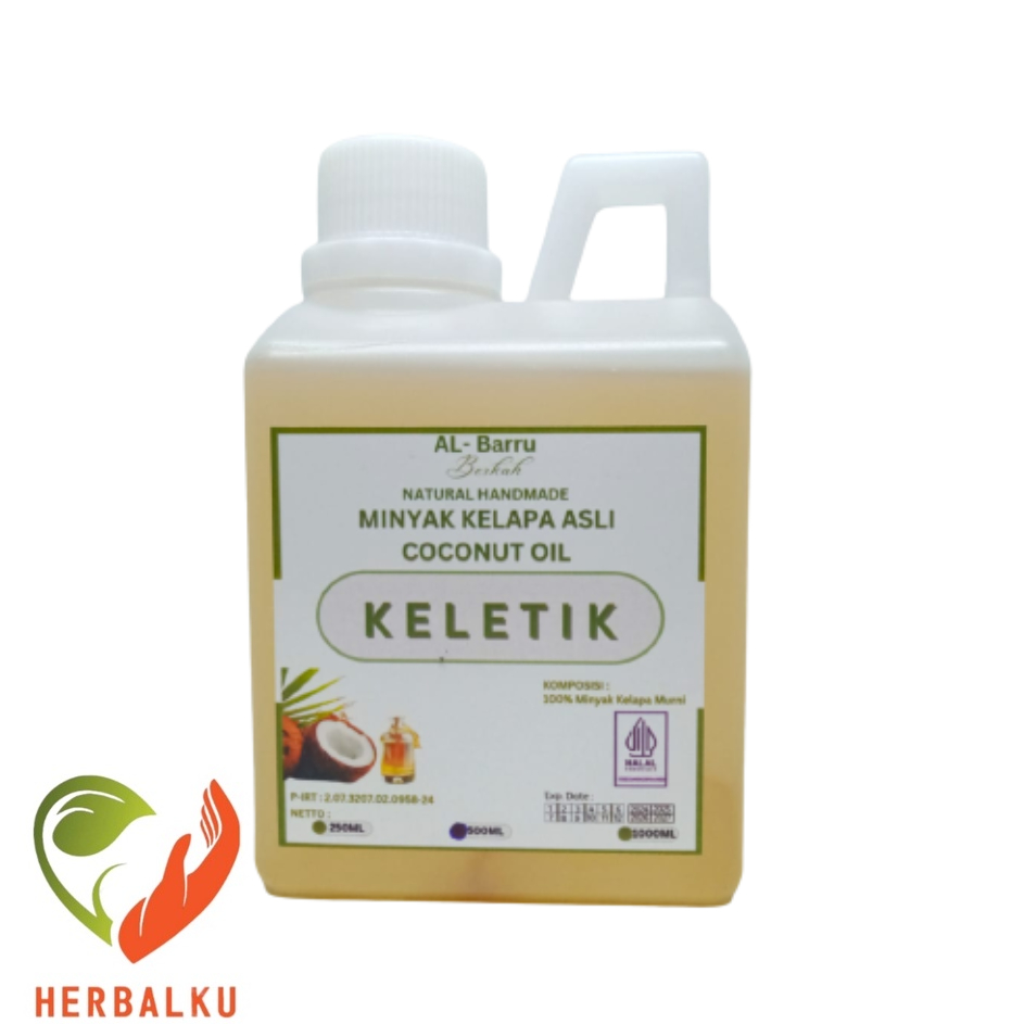 

Minyak Kletik Al-Barru 500ml Asli I Minyak Kelapa Asli Natural Handmade I Minyak Keletik VCO I Virgin Coconut Oil