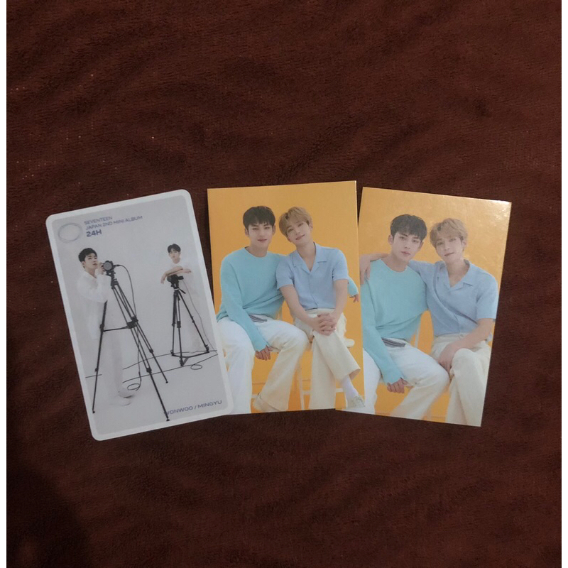 [BOOKED] OFFICIAL PHOTOCARD MINWON MEANIE SVT M CARD 24h TC CARATLAND MINGYU WONWOO
