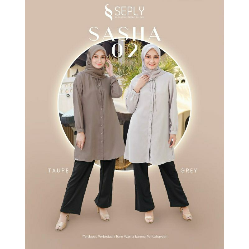 Tunik Terbaru Wanita // Tunik TRendy Trendi // Sasha 02 by Seply ORIGINAL // Bisa COD