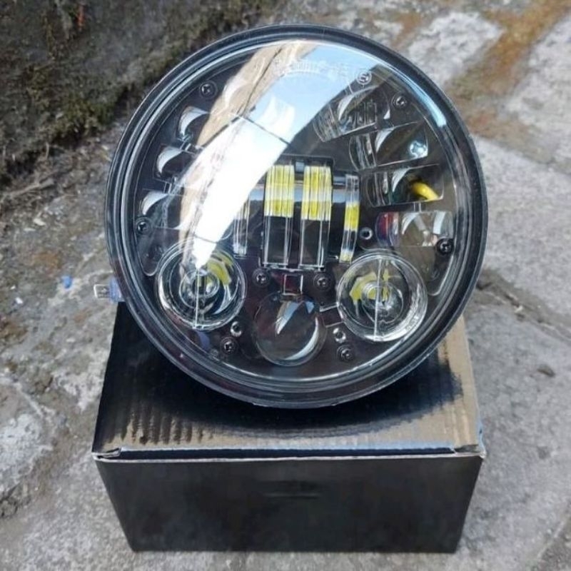 Daymaker 5,75 Inch Import - Dus hitam daymaker CB GL MP TIGER Scorpio Vixion Daymaker 5 inch