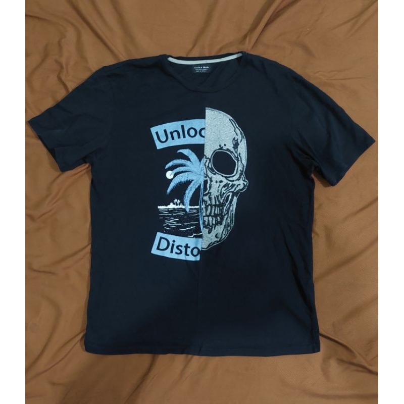 Kaos Zara Tengkorak Second