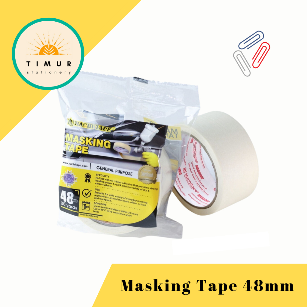 

Masking Tape / Lakban Kertas Nachi 48mm (2 inch) per pc