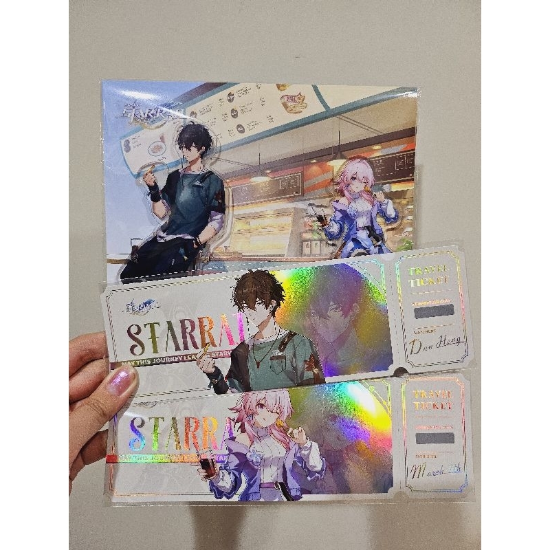 Set Standee dan Ticket Collab Honkai Star Rail