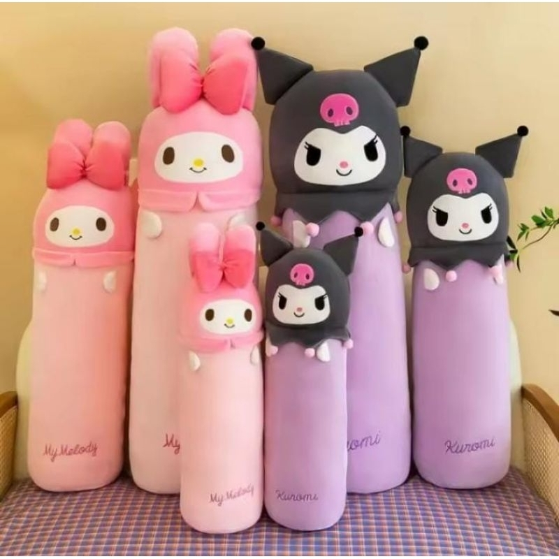 Guling Karakter My melody Kuromi 60cm bahan plush import hadiah ulang tahun