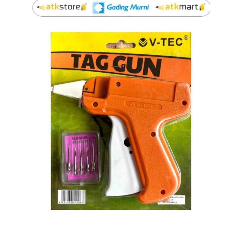 V-TEC Tag Gun TG 008-5 Tagging Gung - Alat Label Baju - Alat Tembak Pemasang Label Bandrol Harga Han