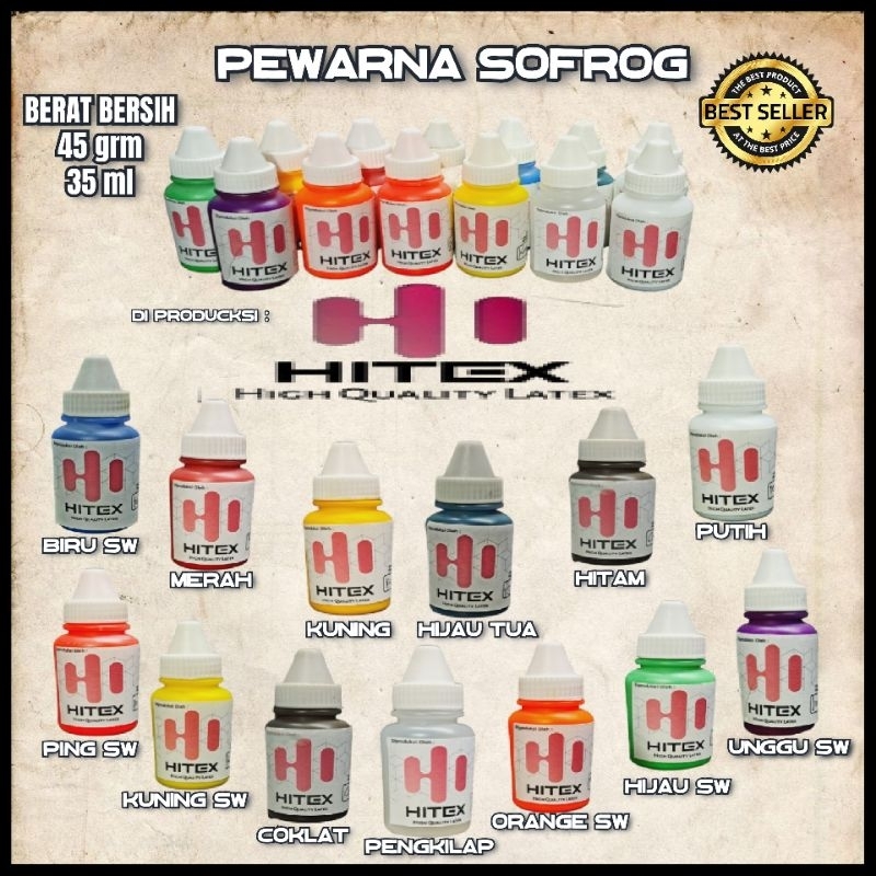 PEWARNA LATEX SOFROGI 35 MILI