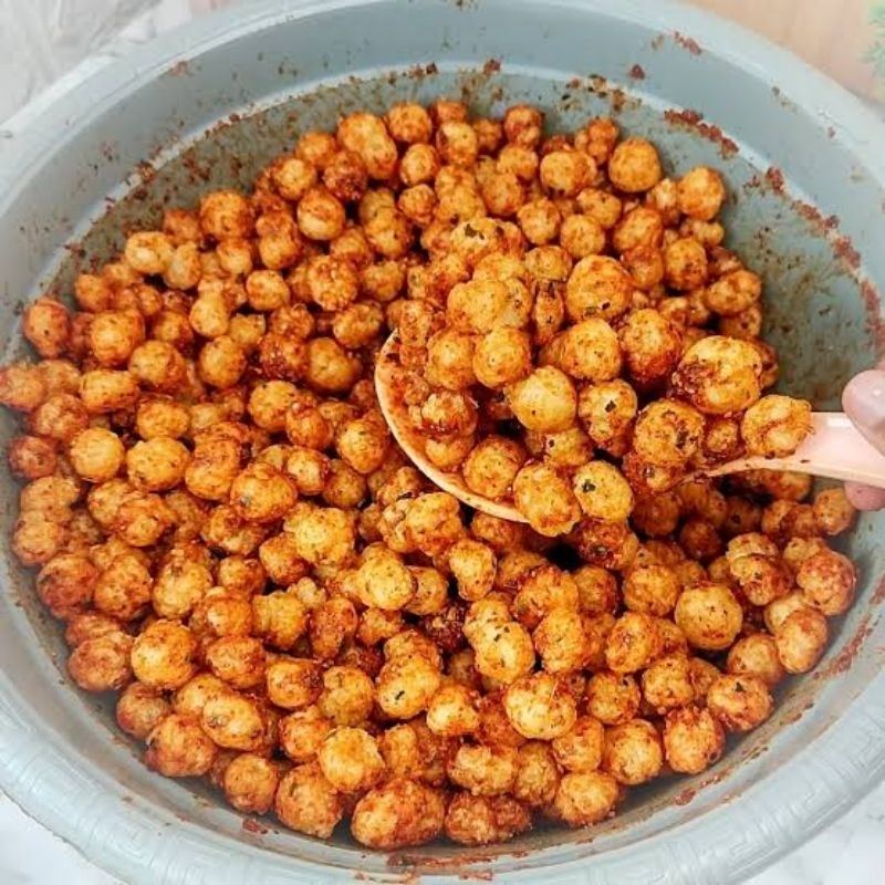 

Cimol kering pedas kemasan ½kg