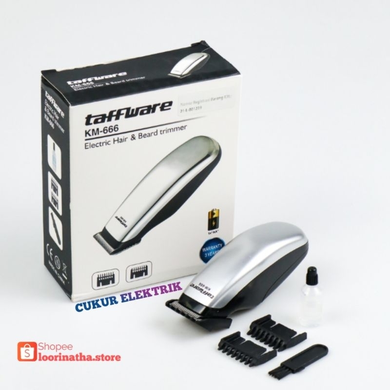 Alat Cukur Elektrik Taffware Hair Trimmer Shaver