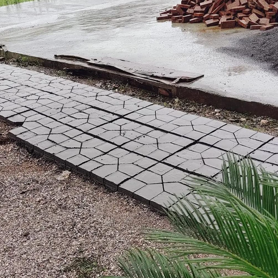 Terlaku.. Cetakan Paving Block Plastik Cetakan Jalan Diy Paving Blok Cetakan Paving Blok Manual Cor 