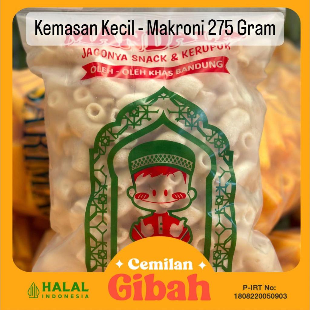 

Kemasan Kecil - Makaroni - Rujak -Makroni Ori Asin Gurih - 275 Gram - Mandala - Cemilan Gibah
