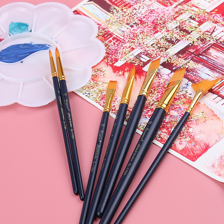 

Paling Popular Giorgione Paint Brush Set Kuas Lukis 3/4/5/6/7/10 Pcs Nylon