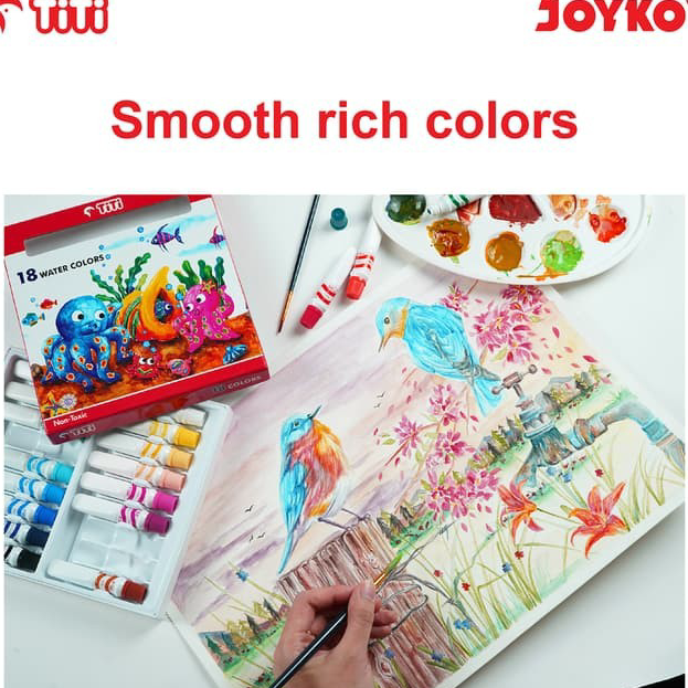 

Ready Water Color Cat Air Joyko TiTi WAC-6ML-12 Warna Colors