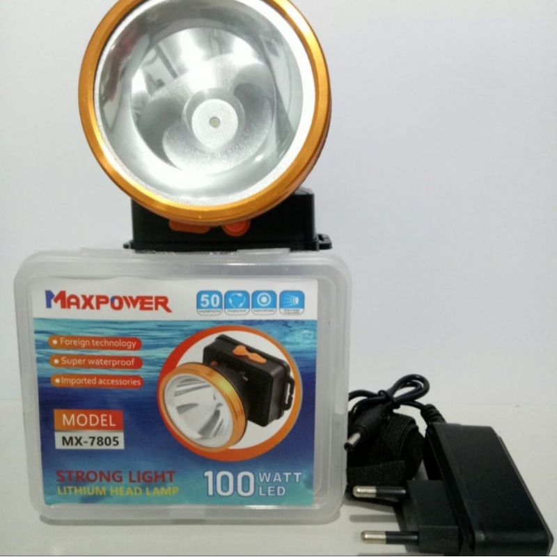 Senter Kepala 100 Watt Maxpower