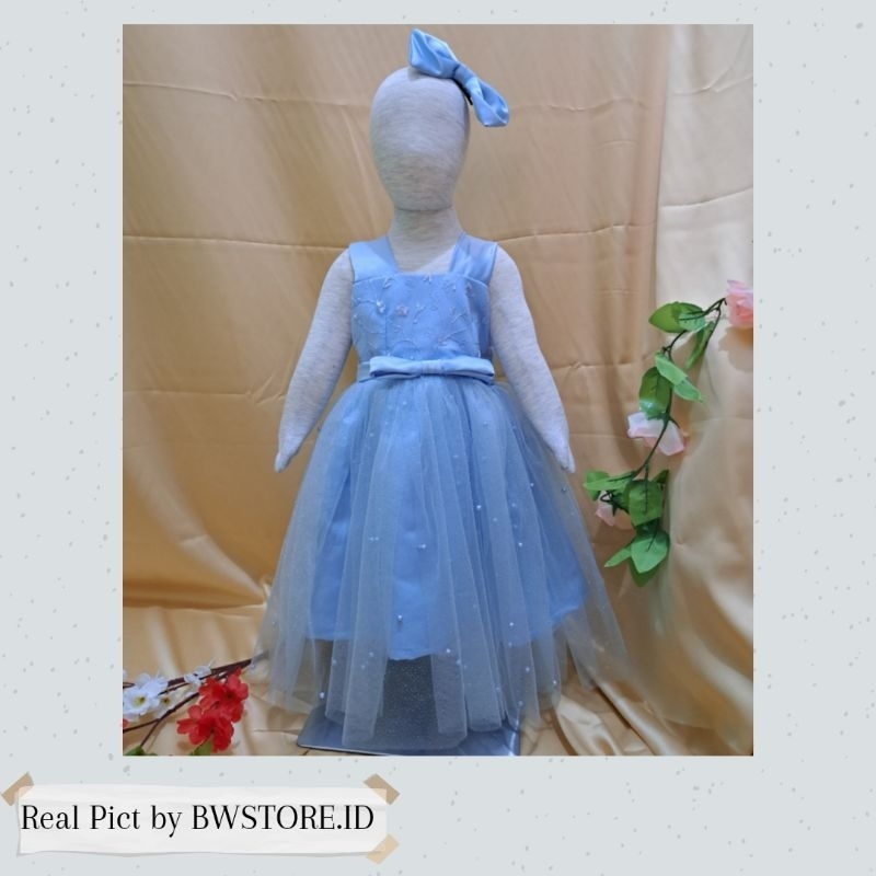 (BISA CUSTOM WARNA)Dress Pesta Anak Perempuan Tile Gliter / Baju Pesta Anak Cewek Tile Gliter