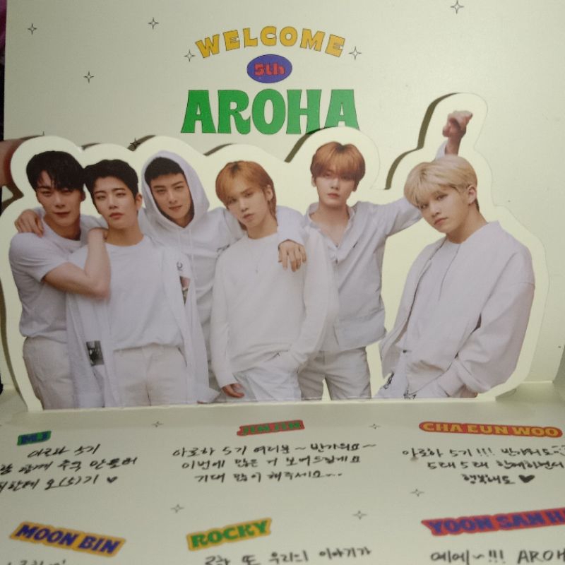 MERCH ASTRO MESSAGE CARD OFFICIAL GEN 5th AROHA