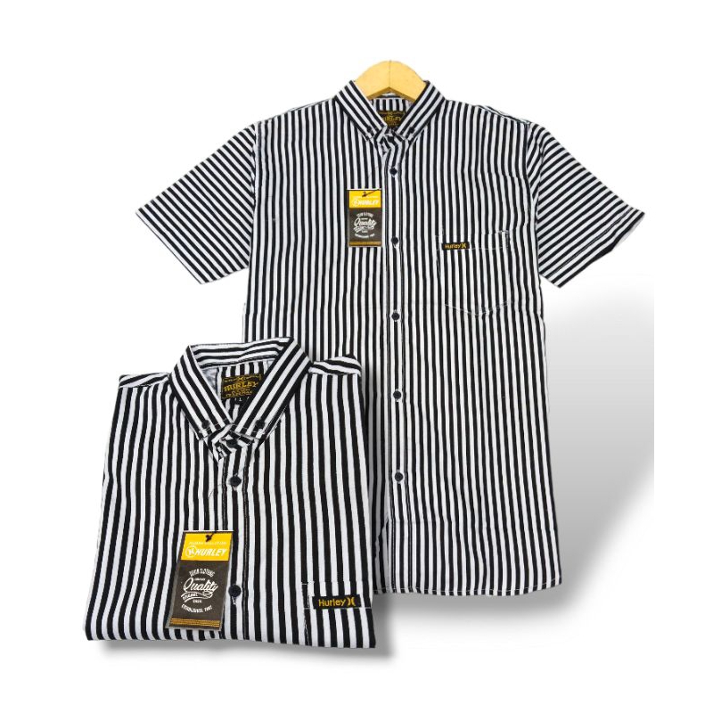 kemeja cowok/kemeja lengan pendek/kemeja Hurley