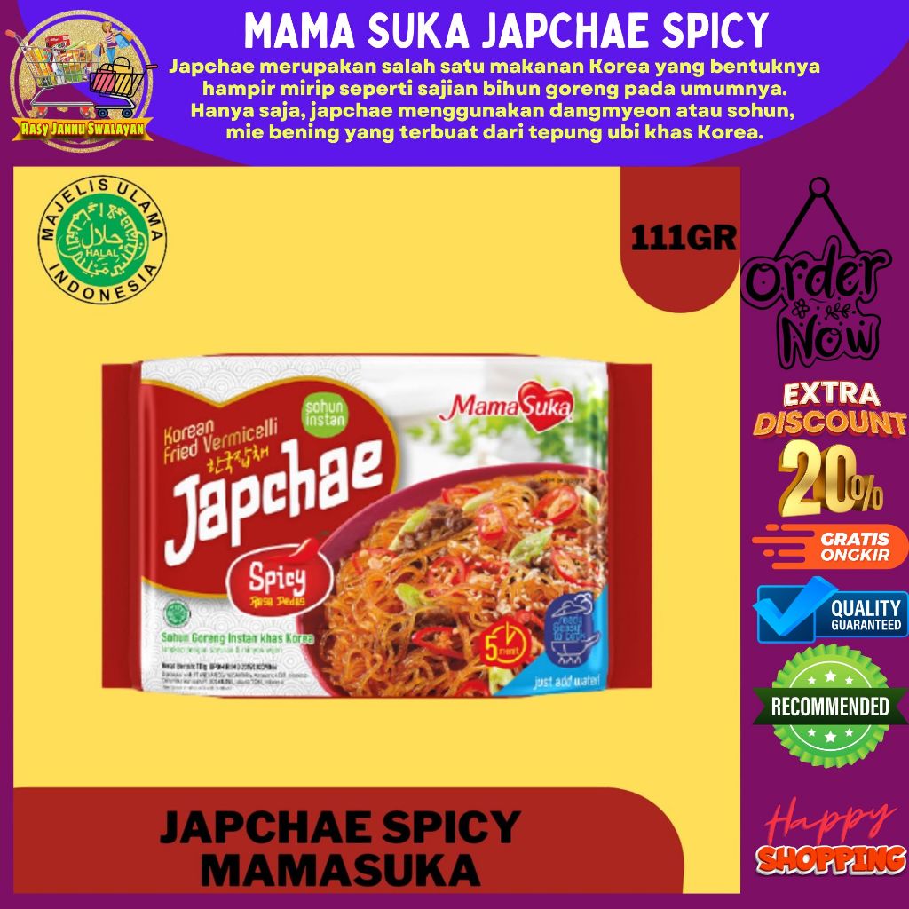 

MAMASUKA RTC JAPCHAE HOT SPICY 111G