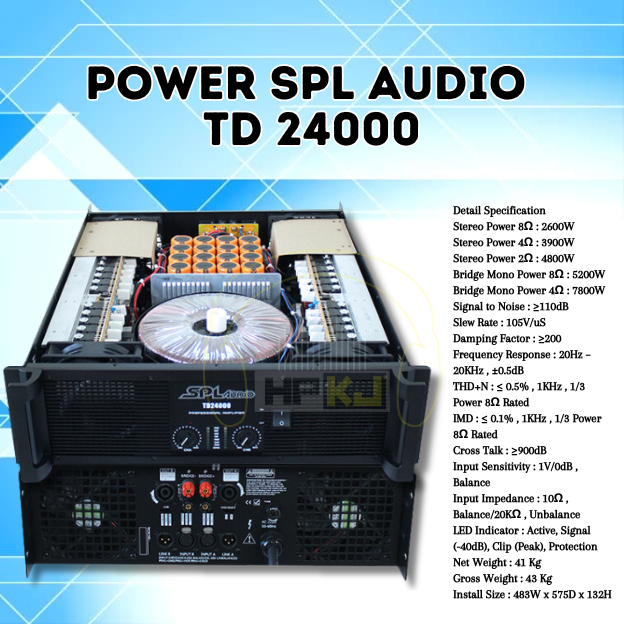 POWER AMPLIFIER SPL AUDIO TD 24000 Power spl audio td-24000