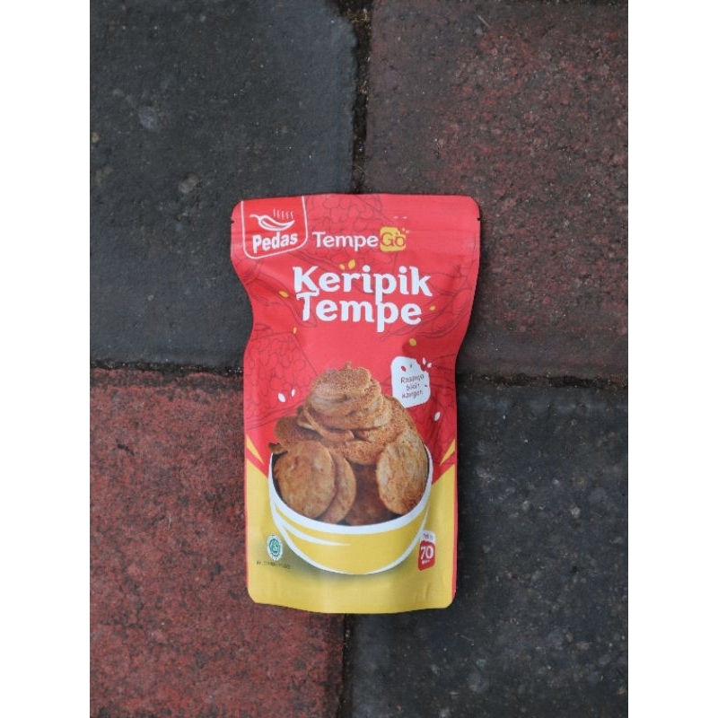 

keripik tempe renyah gurih pedas tempe go
