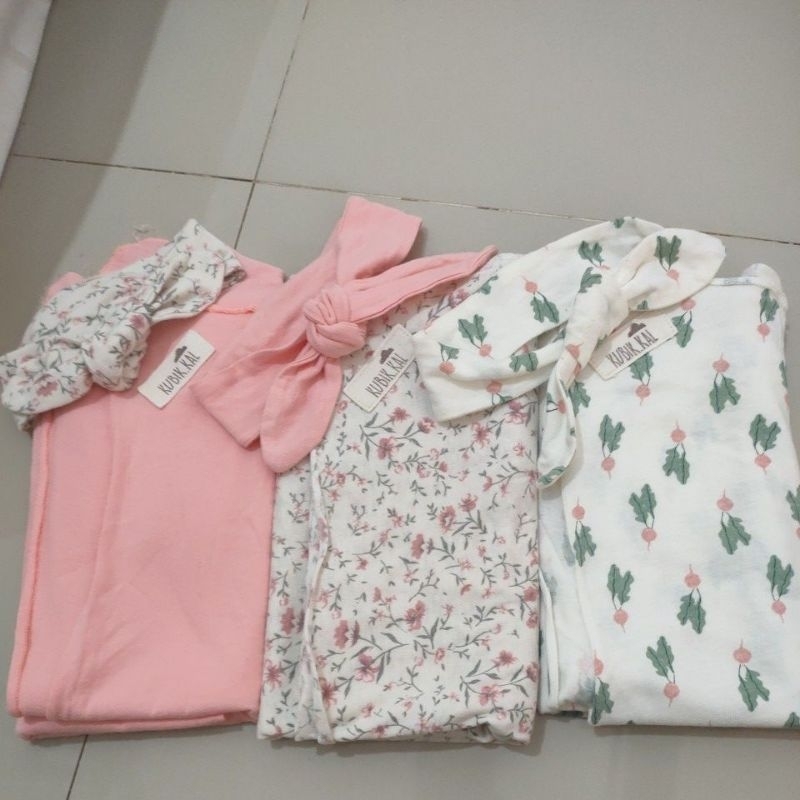 KUBIK.KAL 3 bedong set bando FREE 6pcs gurita instant