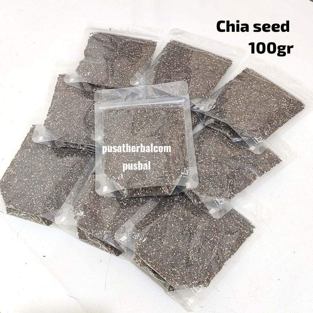 Chia seed 100 gram biji Salvia hispanica Super Food Alami