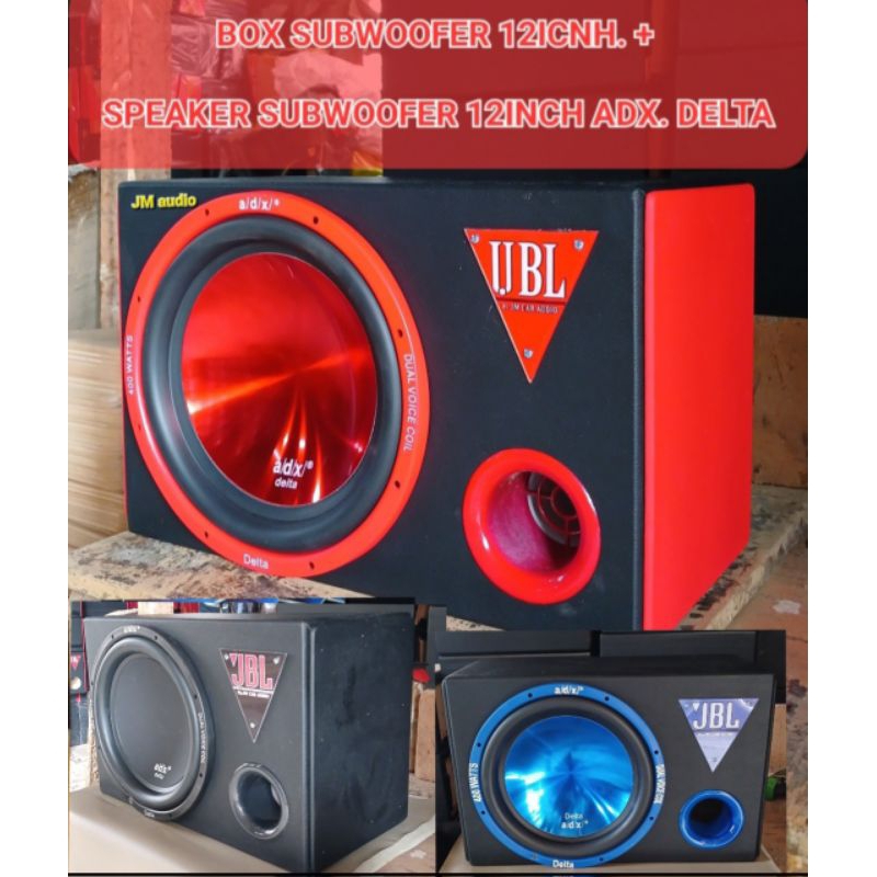 Box subwoofer 12inch porting + Speaker Subwoofer 12inch ADX DELTA 400watt PASIVE