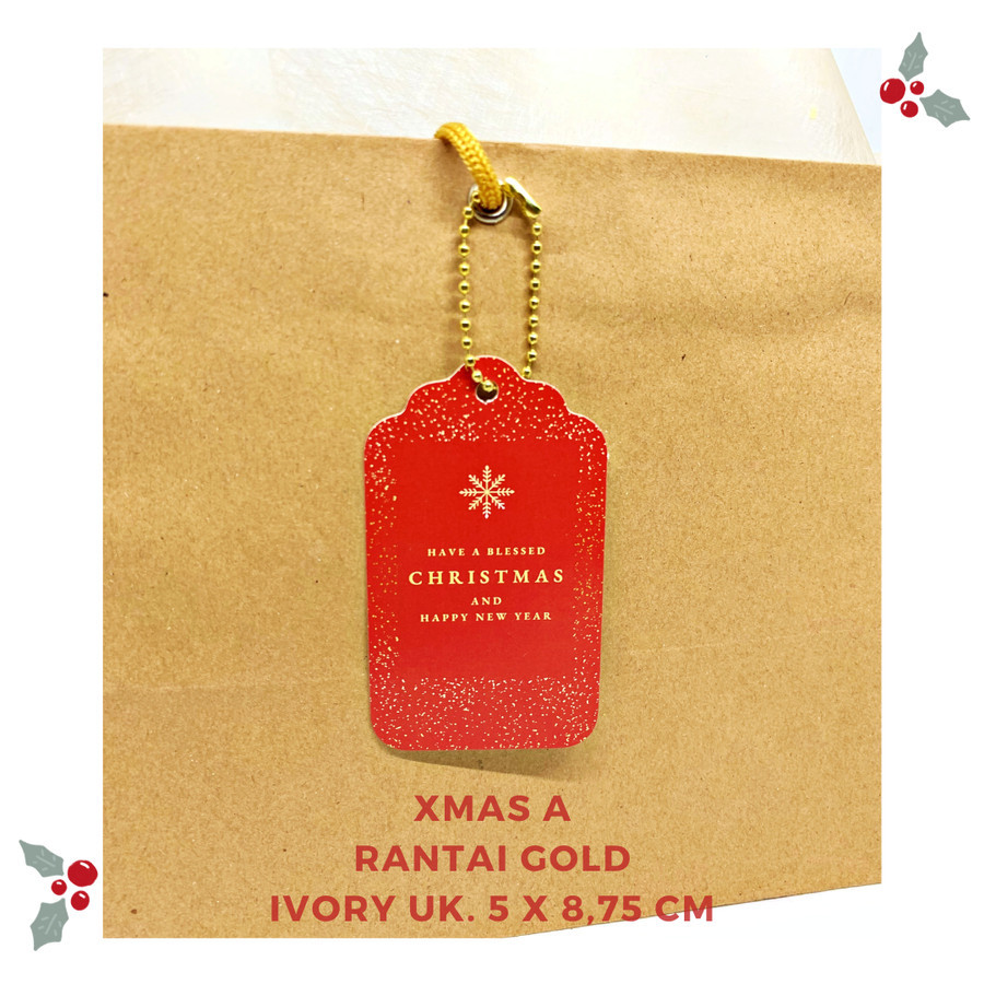 

Gift Tag / Hang Tag / Kartu Ucapan Hampers Parcel Kado Merry Christmas