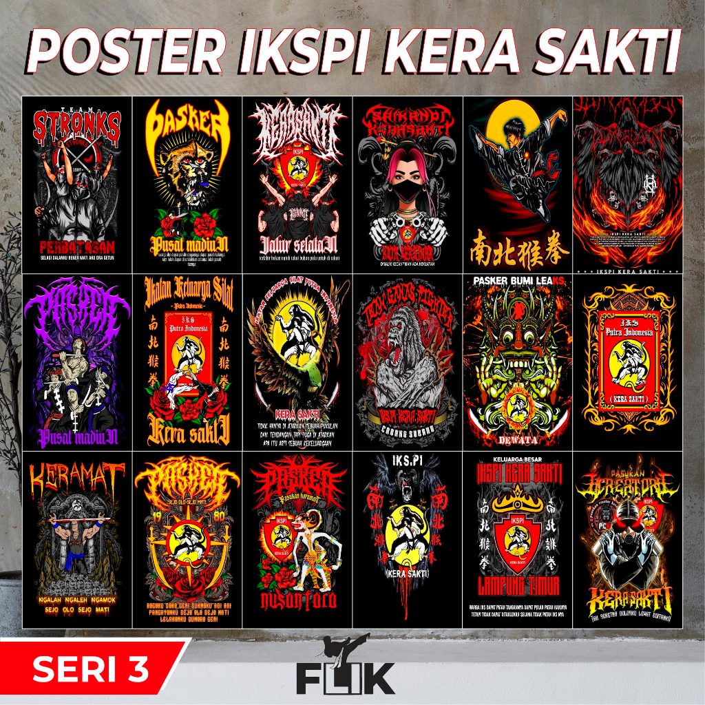 Poster Hiasan Dinding IKSPI Kera Sakti Seri 3