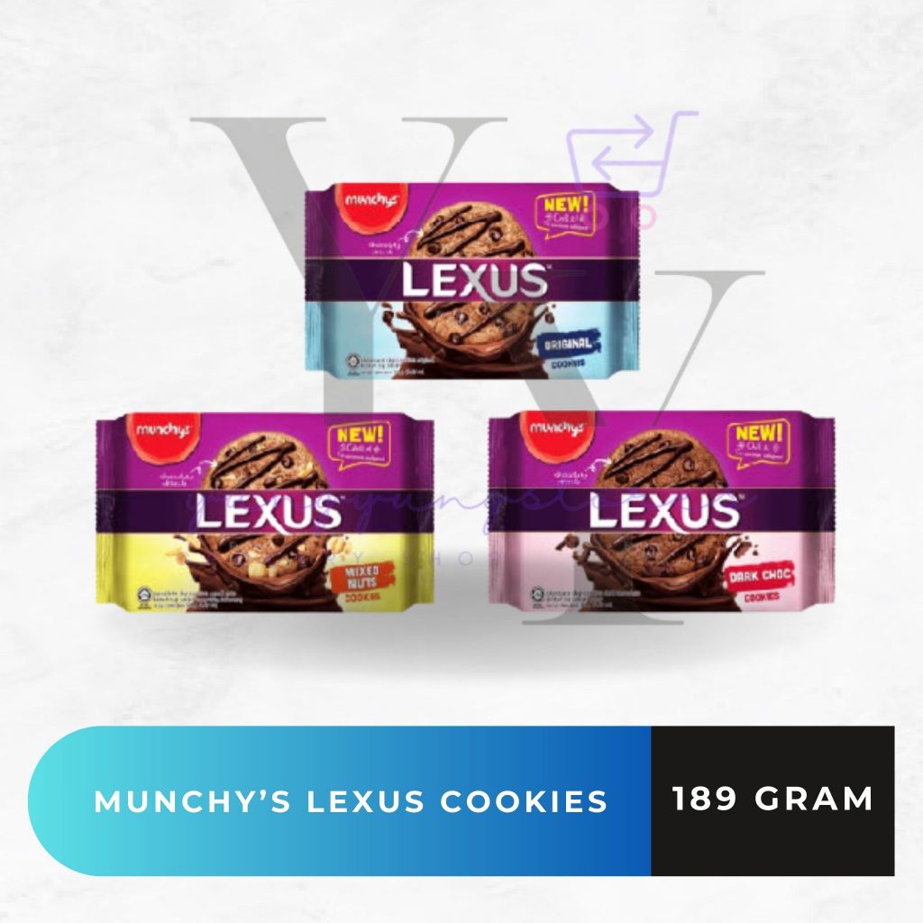 

Munchy's Lexus Cookies Original / Mixed Nuts / Dark Choc 189 gram