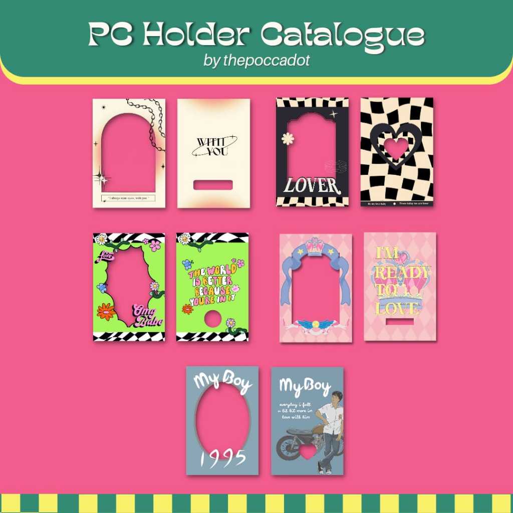 

Toploader Card Holder Cahol Name Tag Kpop Deco Photocard Holder by thepoccadot