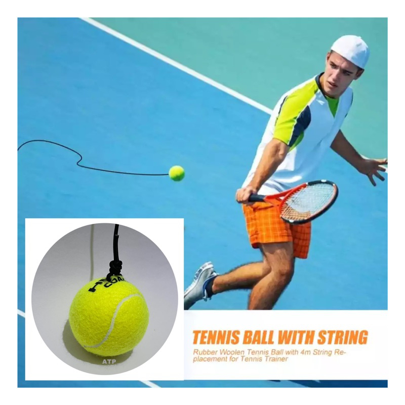 Bola Tenis Bertali Untuk Latihan Tenis Lapangan