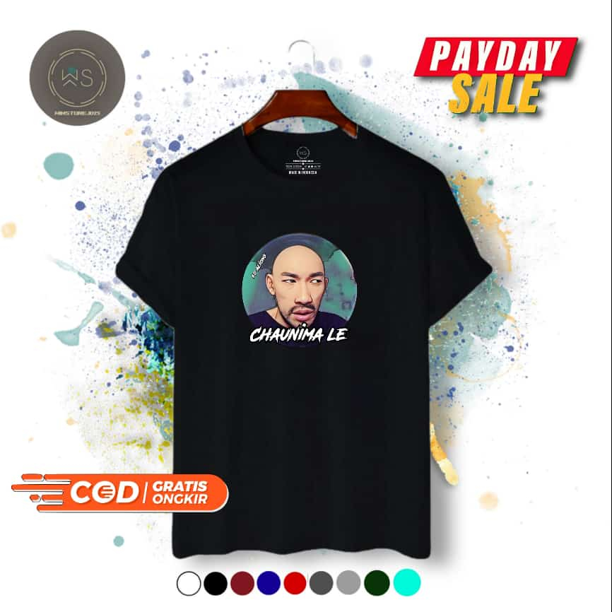 Kaos Distro Unisex Motif HANSEN CHAUNIMA LE KO ALIONG DTF Bahan Katun / Sablon DTF  Size M L XL XXL 