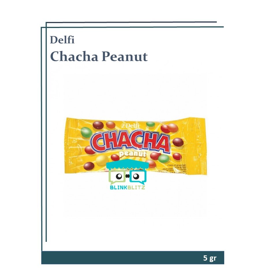 

Delfi Chacha Chocolate Peanut 5 gr Cokelat Kacang