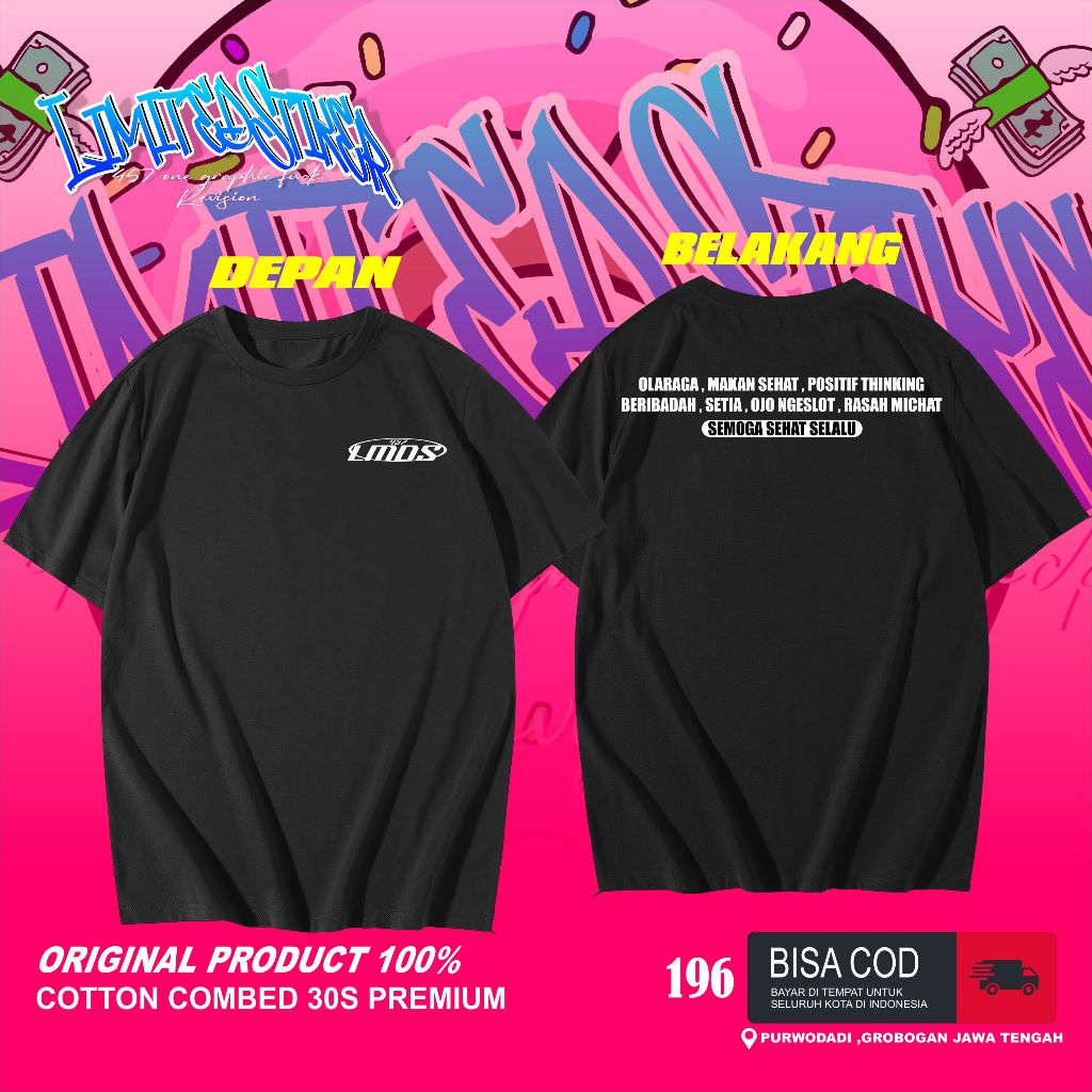Kaos kata kata bijak ,kaos pria dan kaos wanita distro premium cotton combbed30s