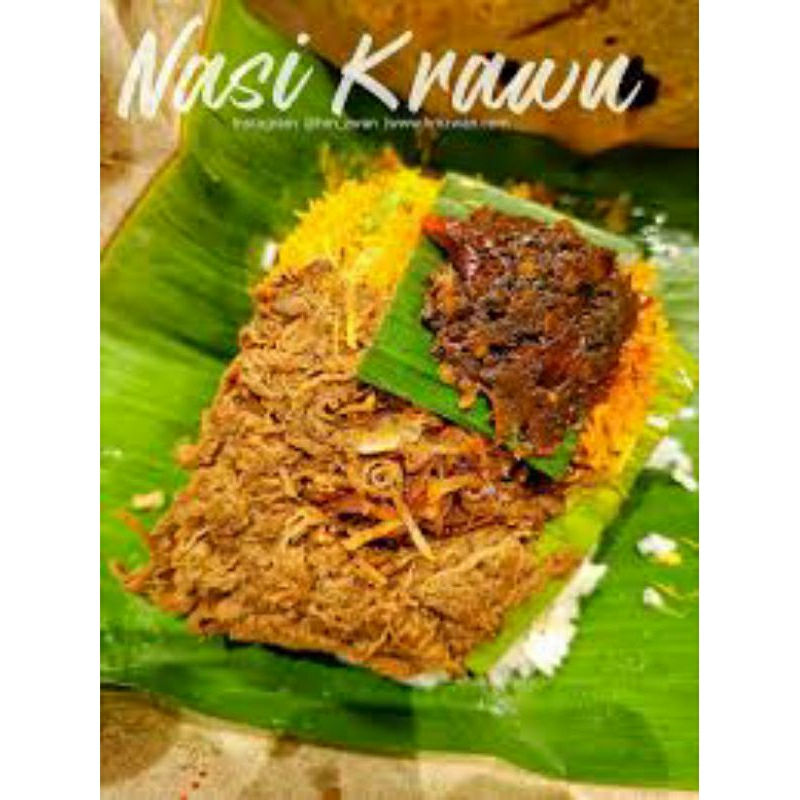 

Nasi Bungkus Campur /(co wajib SETELAH pukul 16.00) Nasi Krawu / nasi penyetan