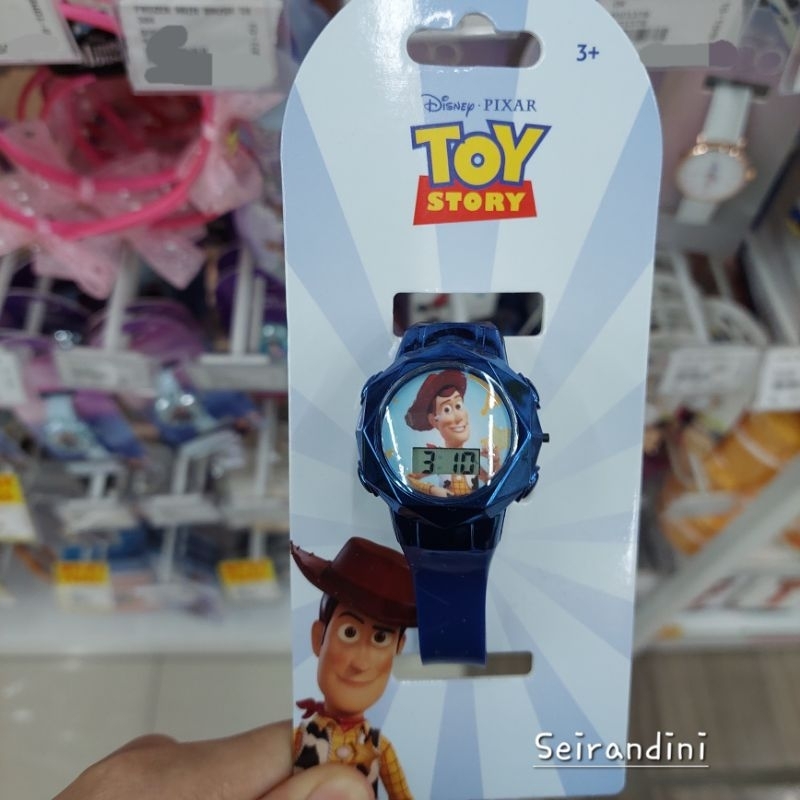 Jam Tangan Digital Disney Pixar Toy Story Woody Anak Remaja Laki-Laki Cowok Kado Hadiah Unik Mr DIY