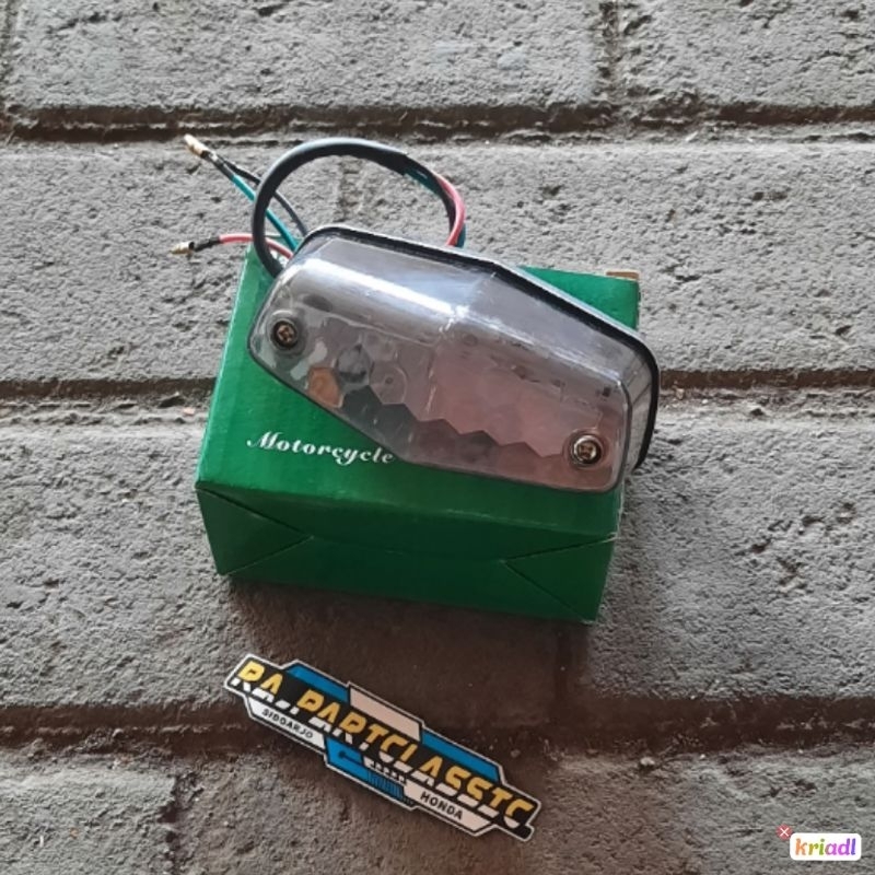 STOPLAMP CB BSA LED KACA HITAM Smoke