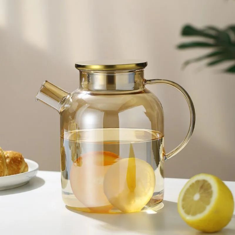 Teko kaca tahan panas teko teh kopi pitcher borosilicate glass