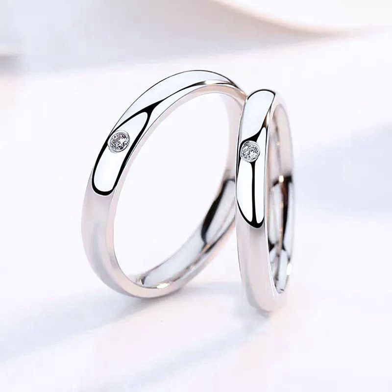 Cincin Couple Nama / Wedding rings couple custom nama anti karat bisa untuk Cincin Tunangan Nikahan 