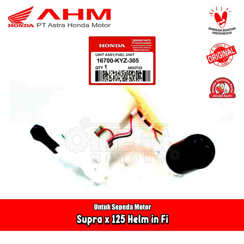 Fuel Pump Assy Pompa Bensin Honda Supra X 125 Helm in Fi 100% Original AHM 16700-KYZ-305