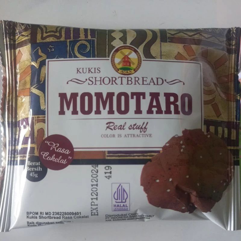 

Momotaro kukis shortbreast [rasa coklat] 45gr