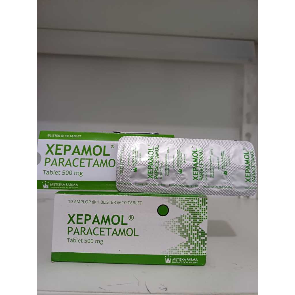 Xepamol tablet meringankan rasa sakit & demam 500mg